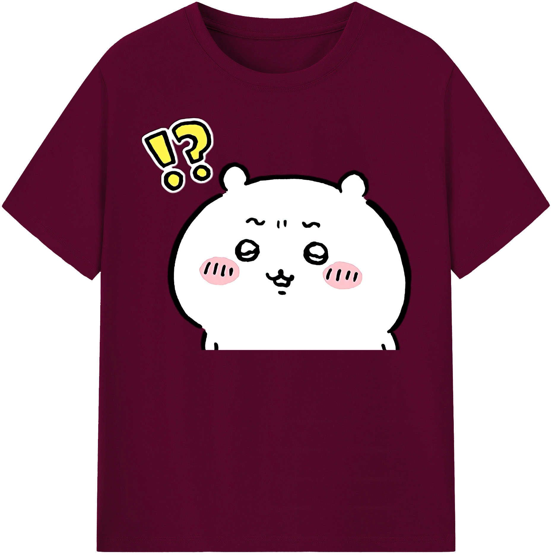 （画像用） ちいかわ ちいかわ Chii-kawa chiikawa レディースカジュアルプリントTシャツ（綿100％）